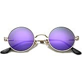 Classic Circle Glasses Retro Round Polarized Sunglasses Hippie Style Small Rounded Sun Shades