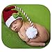 Coberllus Newborn Boy Girl Baby Outfits Photography Props Christmas Halloween Long Tail Hat