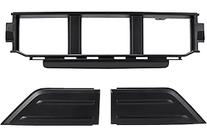 A & UTV PRO Front Bumper Guards Pads & Lower Center Cover for 2021-2023 Ford F-150, Inserts End Caps Cover& Black Ploy Front 