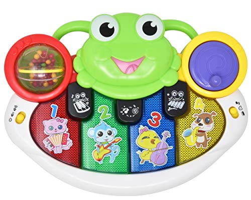 Discover and Play Musical Toy - Piano Learning Keyboard and Crib Accessories Toy with Music and Sound, Learn Animal Sounds, Numbers and More, Educational Sing Along for Infants, Toddlers and Kids