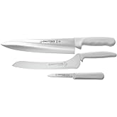 Dexter-Russell 3-Piece Cutlery Set – 20503, DEXSTEEL High-Carbon Stainless Steel Blades, Sani-Safe Textured Handles, NSF Certified – Made in USA