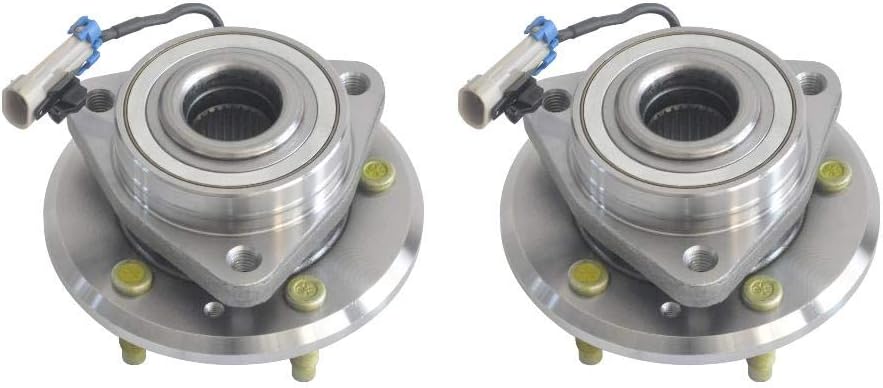 JJ 2pcs Front Wheel Hub Bearing Assembly with ABS 5 Lug for 2012-2015 Captiva Sport 2007-2009 Equinox 2007-2009 Torrent 2008-2010 Saturn Vue 2007-2009 XL-7