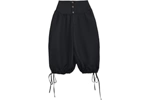 BPURB Men's Pirate Shorts Mens Knickers Colonial Pants Renaissance Costume Viking Shorts