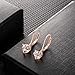 Buyless Fashion Girls And Women Dangle Earrings Rose Gold CZ Fashion Jewelry - EDGRSGHRT