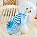 PanDaDa Small Pet Dog Stripes Pajamas Coat Cat Puppy Clothes Apparel Clothin...