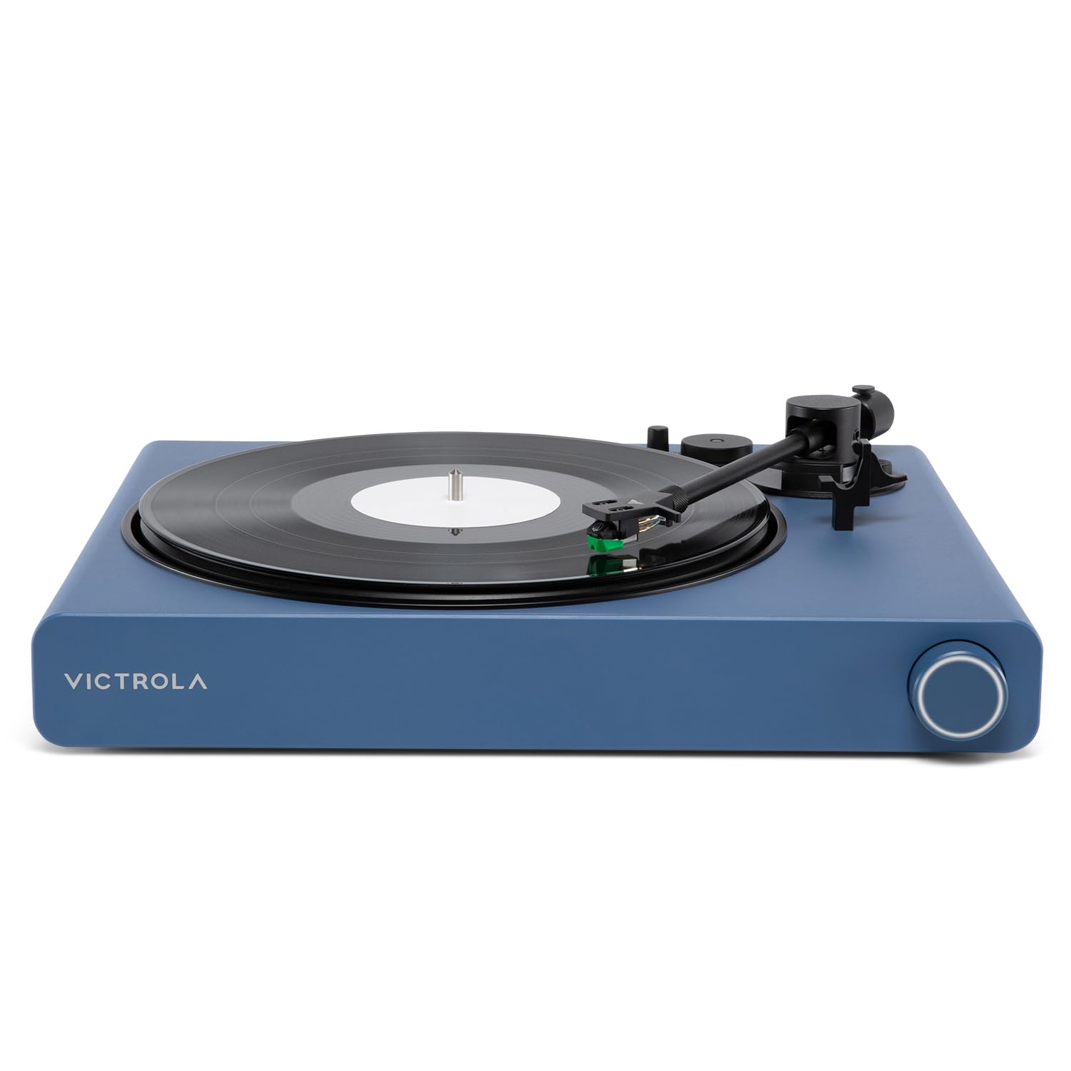 Photo 1 of Victrola Stream Onyx - Wi-Fi Streaming 2-Speed Turntable with Bluetooth Output, Works with Sonos, UPnP Wi-Fi Streaming, Roon Ready Relay, Premium Moving Magnet Cartridge and Aluminum Tonearm (Blue)