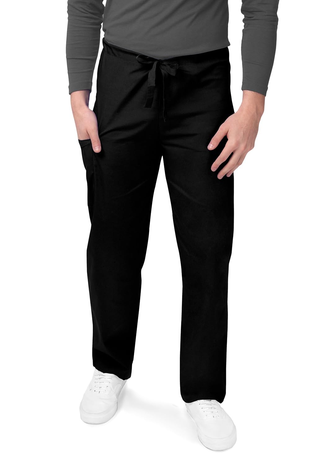 Sivvan Unisex Scrubs - Drawstring Scrub Pants - S8202 - Black - L