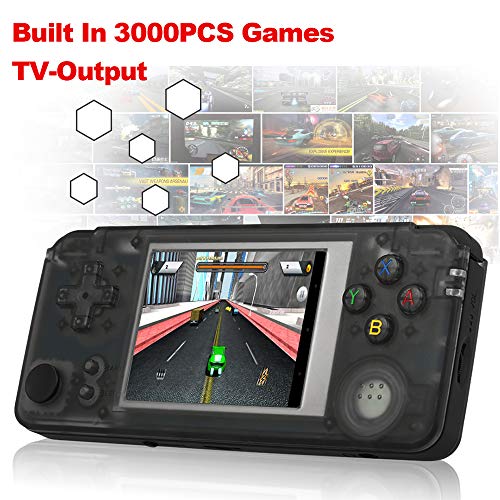 Goolsky Q9 Handheld Game Console Roker Portable Gaming Machine Music Player Built-in 3000 Classic Games Color Screen AV + 3.5mm Audio Out TF Slot 1800mAh Battery 3.0 inch - Thumbnail 2