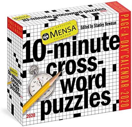 Mensa 10-minute Crossword Puzzles 2020 Calendar