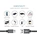 BeneStellar Micro USB Cable 3-Pack 6ft / 1.8m, Premium Nylon Braided USB 2.0A Male to Micro B Charging Charger for Samsung, LG, Motorola, HTC, Sony, PS4, Nokia, Android Devices and More (Black)