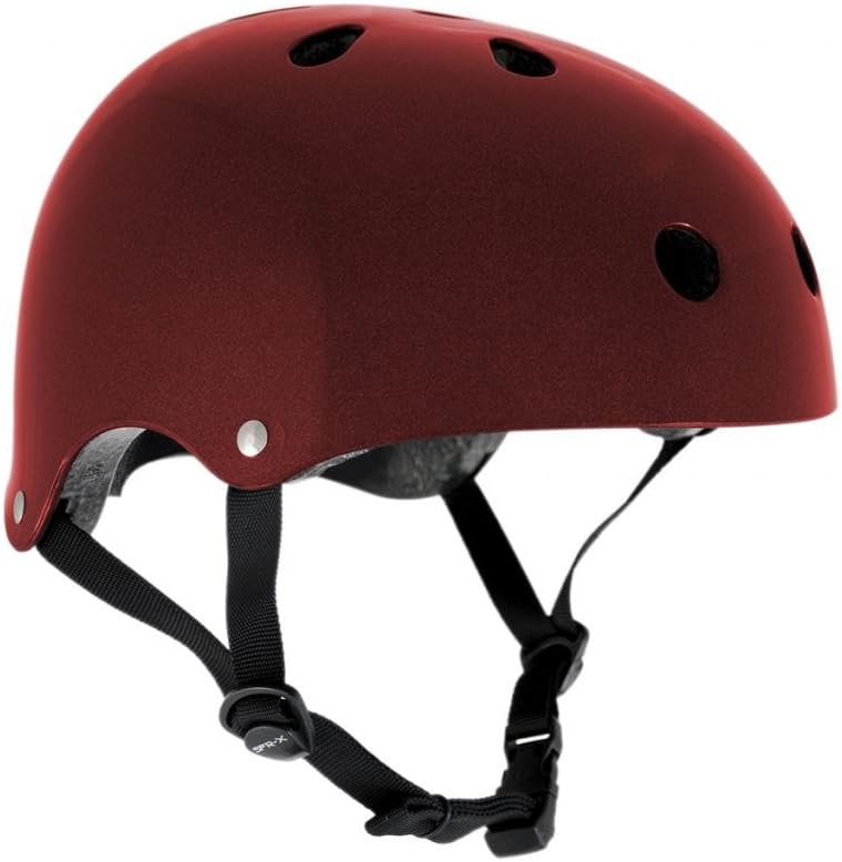 red bmx helmet