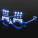 LED Flashing Creative Glasses of Birthday Candle. Artware Prop of Candle Glasses for Birthday Party(blue)