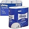 Kleenex 8484 toiletpapierrollen (klein), 160 vellen per doos, 6-pack toiletpapierrollen wit