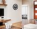 Cockii Wall Clock 13 Inch with Large 3D Numbers, Silent Non-Ticking Quartz Decorative Round Clock, Battery Operated, Easy to Read for Home, Office, School (Black)