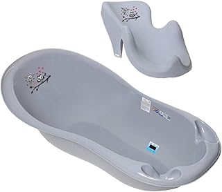 Babybadewanne mit Sitz - Baby Wanne mit Badewannensitz Baby - Babybadesitz mit Anti-Rutsch-Funktion und Saugnäpfen zum Befestigen. Von 0 bis ca. 12 Monate.