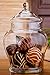 Home Essentials 11 Inch Vintage Rustic Clear Glass Storage Jar for Candy or Wedding Centerpiece