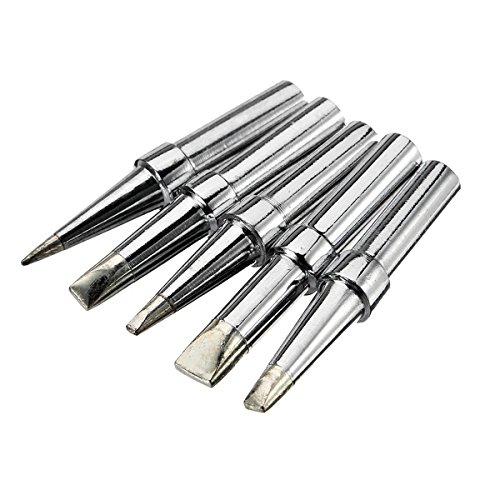 MASUNN 5Pcs Universial Lead Free Soldering Tip for WELLER Soldering Iron Station