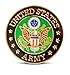 Novel Merk Patriotic U.S. Army & American Flag Lapel or Hat Pin & Tie Tack Set with Clutch Back