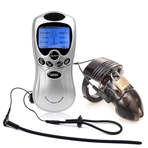Male Electric Stimulation Chastity Cage Device with Urethral Sounds and  Penis Ring Estim (Black) in Kenya | Whizz Amazon.com Stores