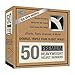 Closet Complete Premium Quality, True-Heavyweight, Virtually-Unbreakable Velvet Hangers, Ultra-Thin, Space Saving, No Slip, Best for Shirt, Dress, Lingerie, 360° Spin, Chrome Hooks, Ivory, Set of 50