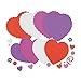Design it Yourself Foam Valentine Craft Kit ~ 24 Hearts and 832 Foam Stickers, Makes 12 Valentines