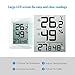 【New Version】 AMIR Digital Temperature and Humidity Monitor, Indoor Outdoor Thermometer, Humidity Meter with LCD Screen, Humidity Gauge for Home, Office, Baby Room, etc(Mini, Battery not Included)