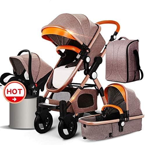 Luxury Baby Stroller 3-in-1 and 4-in-1 high Landscape Stroller Travel System Stroller car