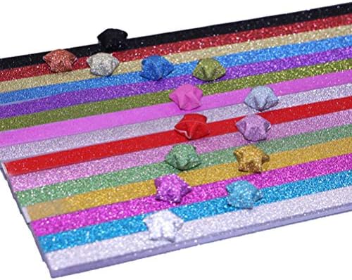 激安セール高評価 Toymytoy 折り紙 星折り紙 折りたたみラッキースター紙 おりがみ Diy 手作り 可愛い柄 星 多彩 カラフル キラキラ プレゼント かわいい 混合色 年最新ランキング1位