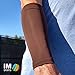 iM Sports DROP SHOT Tennis Forearm Compression Sleeves + No Logos + U.S. Made - (single tennis forearm sleeve)