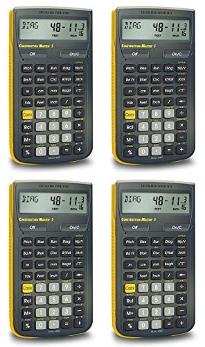 Calculated Industries 4050 Construction Master 5 Construction Calculator Pack of 4