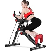 Fitlaya Fitness Core &amp; Abdominal Trainers AB Workout Machine Home Gym Exercise Machine Ab Cruncher Foldable Fitness Equipment