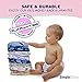 SimplyLife Home Pack of 6 for Girls - Reusable Baby Cloth Diapers, Washable Adjustable Eco-Friendly, Soft Super Absorbent Fabric with Waterproof Cover, Breathable Comfortable No Leaks
