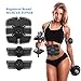 FOMAN ABS Stimulator & Muscle Toner, Abdominal Toning Belt - EMS Muscle Trainer Wireless Body Gym Workout Home Office Portable Fitness Equipment for Abdomen/Arm/Leg Training Men Women