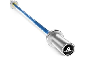 GOLDNITE 5.5LB Mini Barbell Bar 4Ft for Beginners Women & Kids-100LB Capacity Lightweight Weightlifting Bar- Multi-Color for 2-Inch Weight Plates Total Body Workout Strength Training Home Gym