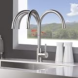 Grifema G4008 Kitchen Sink Tap Single Lever 360° Chrome Finish view 2