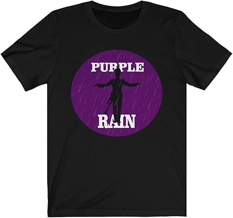 purple rain graphic t shirt