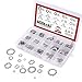 Hilitchi 400-Pcs 304 Stainless Steel External Internal Tooth Star Lock Washers Assortment Kit - Included: M2 M3 M4 M5 M6 M8 M10 M12