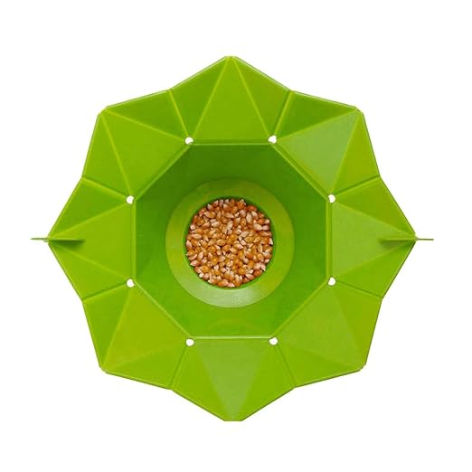 ZCF Tazón de Palomitas de maíz Verde de Silicona Rojo Microondas ...