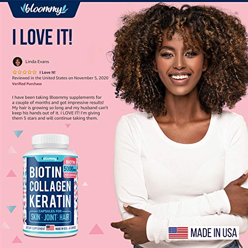 Biotin, Collagen & Keratin Capsules Joints, Skin & Hair Natural