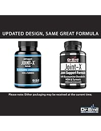 Dr. Emil Joint-X con Glucosamina Chondroitin, Turmeric, MSM y Boswellia - Suplemento completo conjunto para hombres y mujeres (60 Veggie Capsules)
