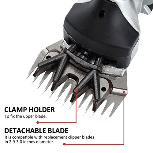 Sheep Shears Electric Clippers for Goats, Alpacas, Llamas, Thick Coat and Heavy Duty Animals, Farm Livestock Pet Supplies for Hair Fur Grooming, 380W