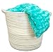 Cotton Rope Basket with Handles for Baby Nursery and Kid's Toy Storage, Laundry Hamper, Bathroom Storage and Closet Organizer 15