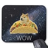 Dearhouse Office Gaming Mouse Pad Funny Doge In Chicken Rolls 9x7inches