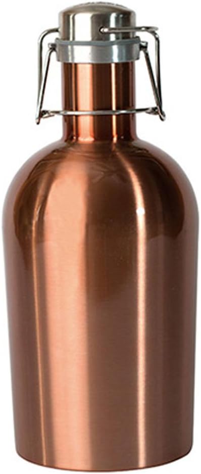 Growl Steel Stainless Steel Beer Growler 64 oz in Various Colors (Copper)