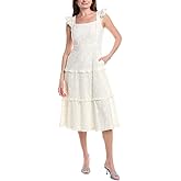 Anne Klein Women's Scoop Nk Tiered Midi Dress