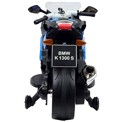 Licensed BMW Motorcycle 12V Kids Battery Powered Ride On Car Toy Blue