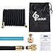 GLOUE 50FT Garden Hose,Solid Brass Connector,2017 Upgrade Strongest Hose,Sealing Rings,Durable Latex Core and Strength Fabric Polyester for Cars Expandable Hose,addition a Portable Quick Connector