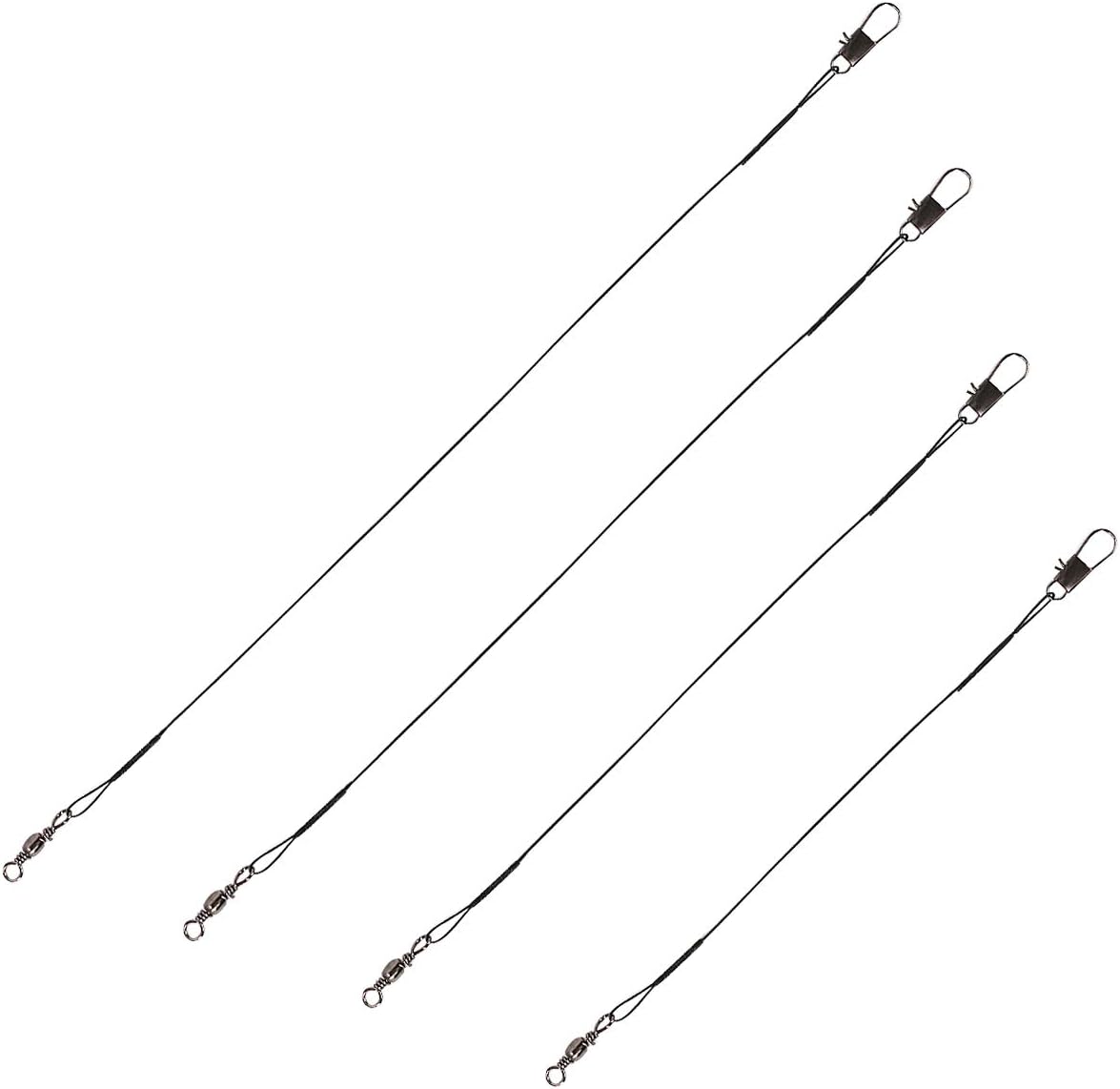 kilofly (Pack of 120) Wire Leader 6 8 10 12 Inches