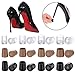 12 Pairs High Heel Protectors Heel Repair Caps Rubber Heel Stoppers Covers to Repair Shoe Reduce Noise Perfect for Any Wedding or Event Protecting Heels from Grass, Gravel, Bricks, and Cracks (4 Size)