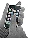 Grey Texting Gloves - Touch Screen Phone Smart Gloves For iPhone, Android & Other Touch Screen Devices (GREY)